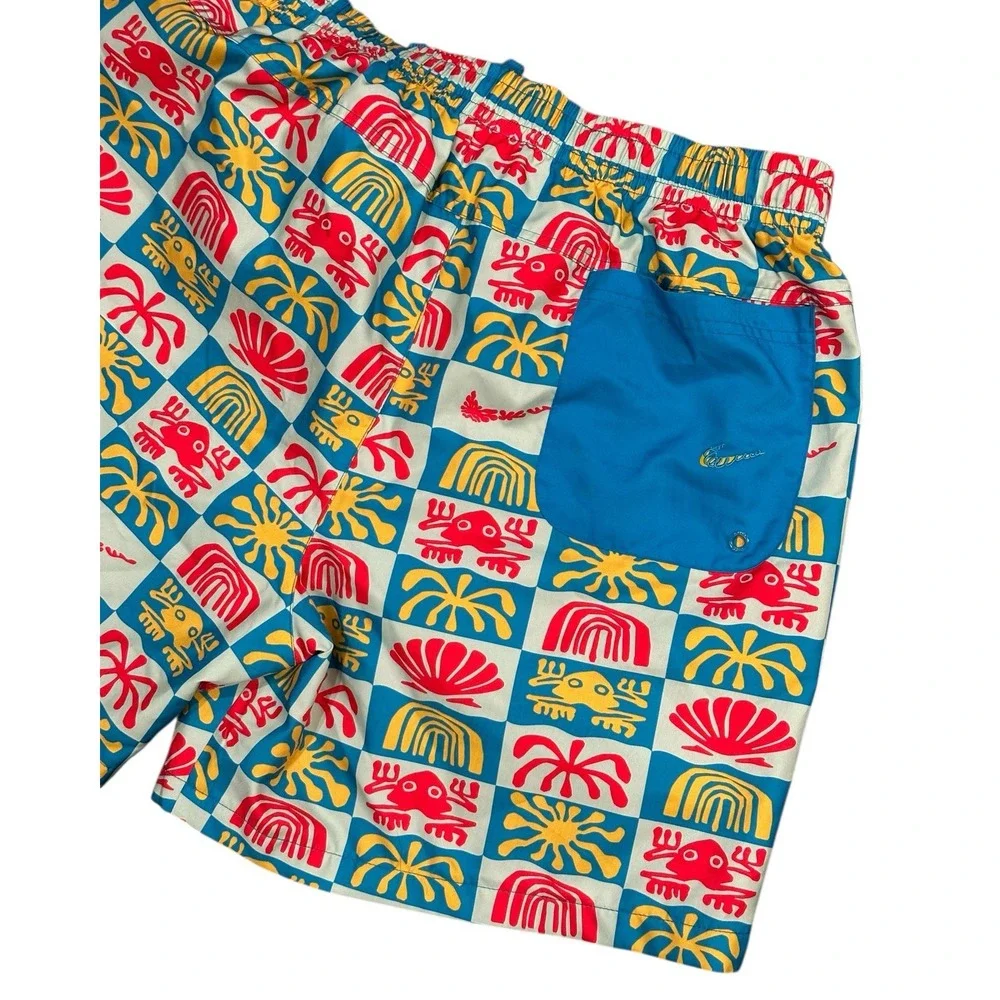 Nike Woven Flow Mesh Lined Mid Thigh Teal‎ Laser Blue Shorts Trunks Size XL